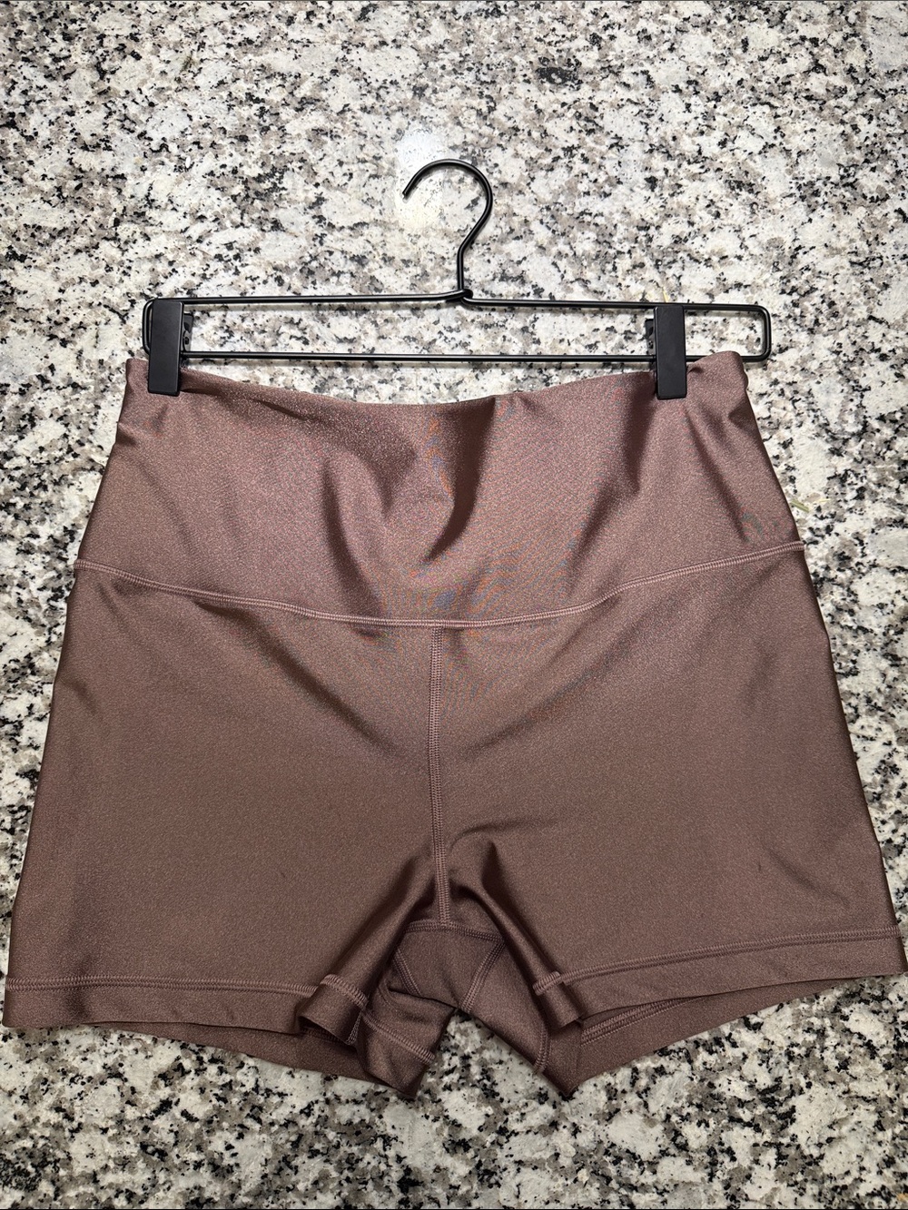 Never worn! Athleta High-Waist Women’s Performance Shorts in Dusty Brown